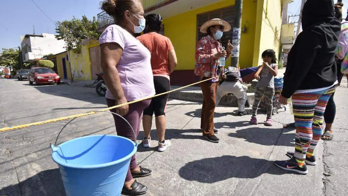 protestan por falta de agua